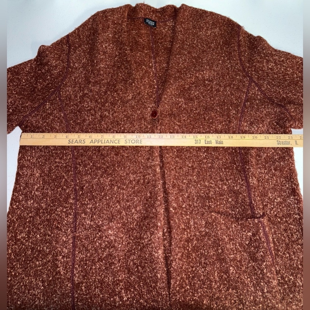 Eileen Fisher Alpaca Blend Long Cardigan Size L - Picture 9 of 9